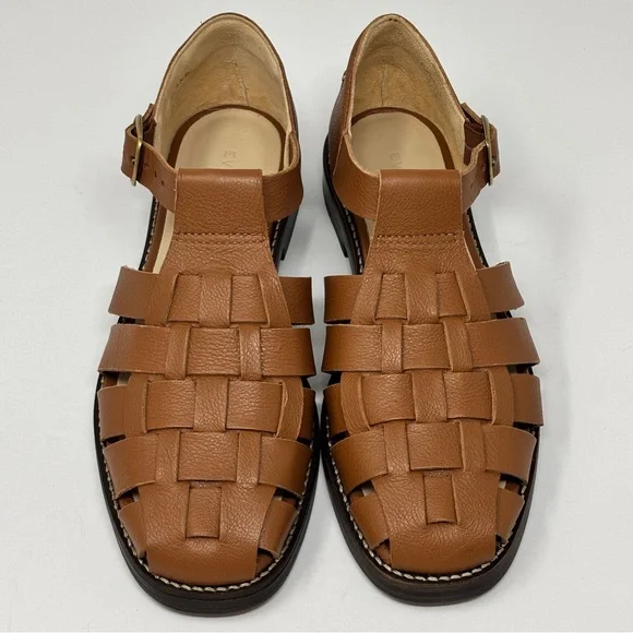 EVERLANE Brazilian Leather Fisherman Sandal in Adobe Brown - Picture 5 of 11